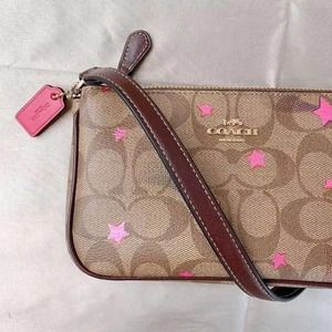 Coach C7294 Nolita 19 In Signature Canvas With Disco Star Print In Khaki Multi